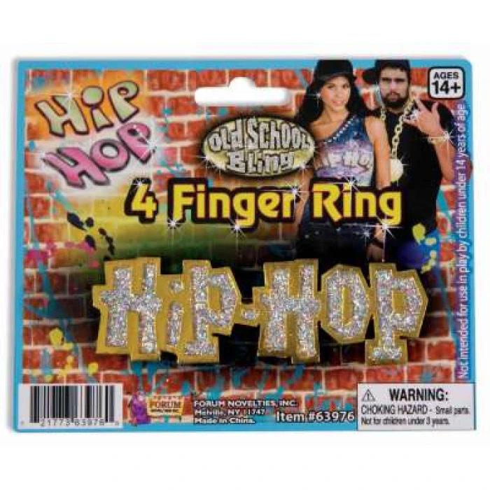 Hip-Hop 4 Finger Ring - Image 1