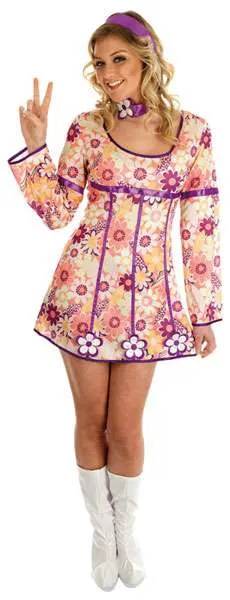 Hippie Dress Pink - Adult
