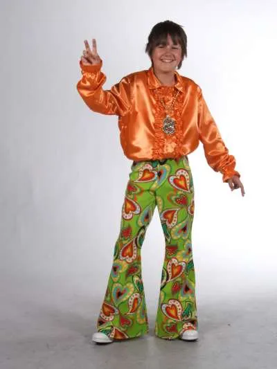 Hippie Trousers - Green Hearts