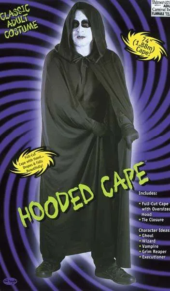 Hooded Cape - Black
