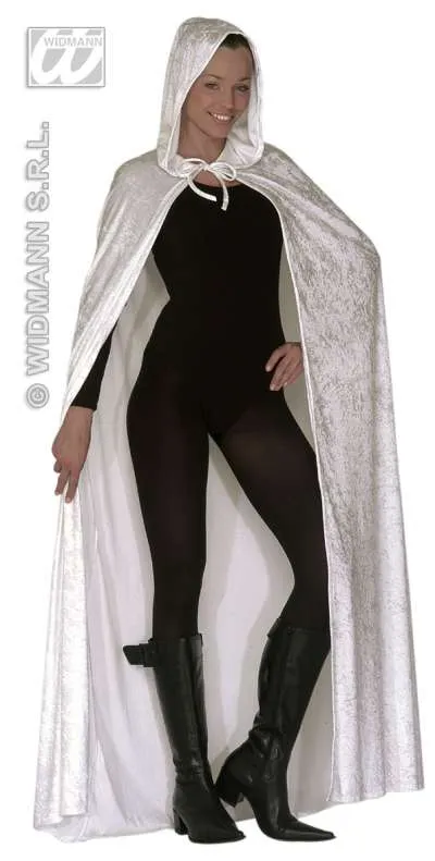 Hooded Cape - White