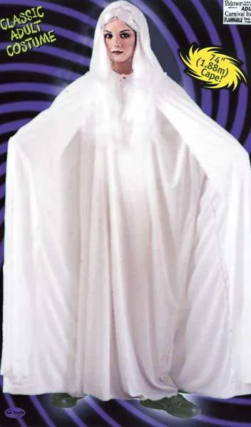 Hooded Cape - White
