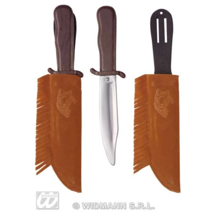Indian Knife with suede-look sheath - Image 1