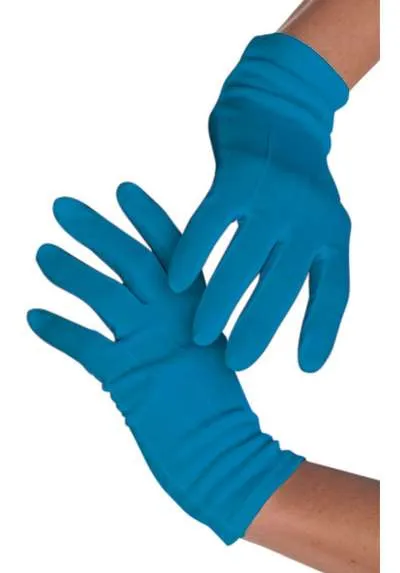 Lady Gaga Blue Gloves