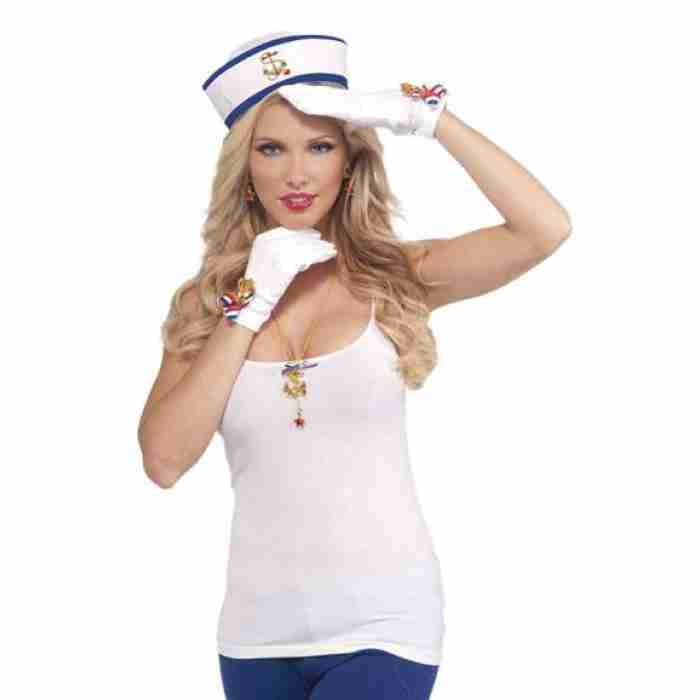 Lady in the Navy Gloves img