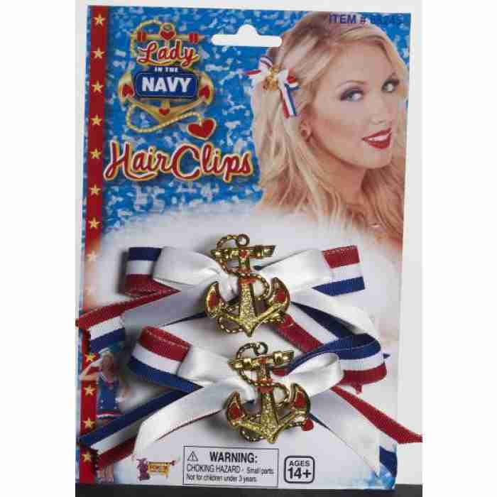 Lady in the Navy Hair Bow Set img
