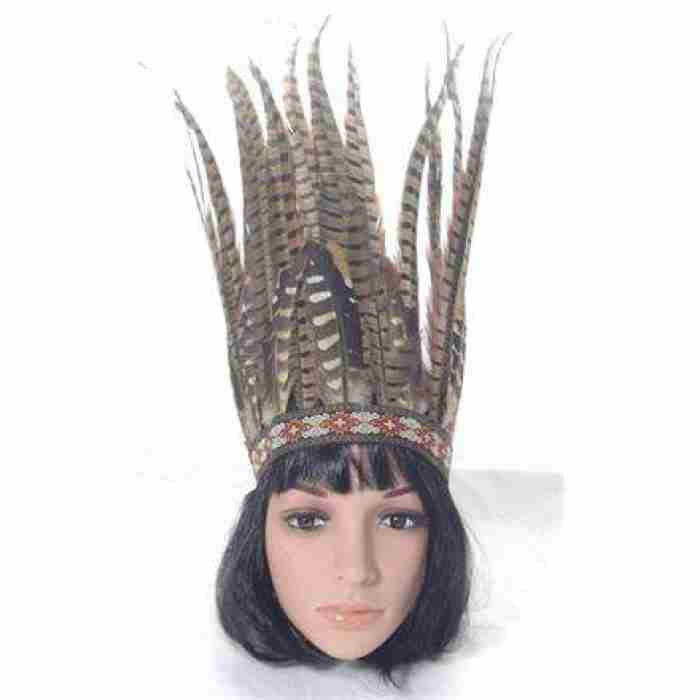 Large Brown Feather Headdress1