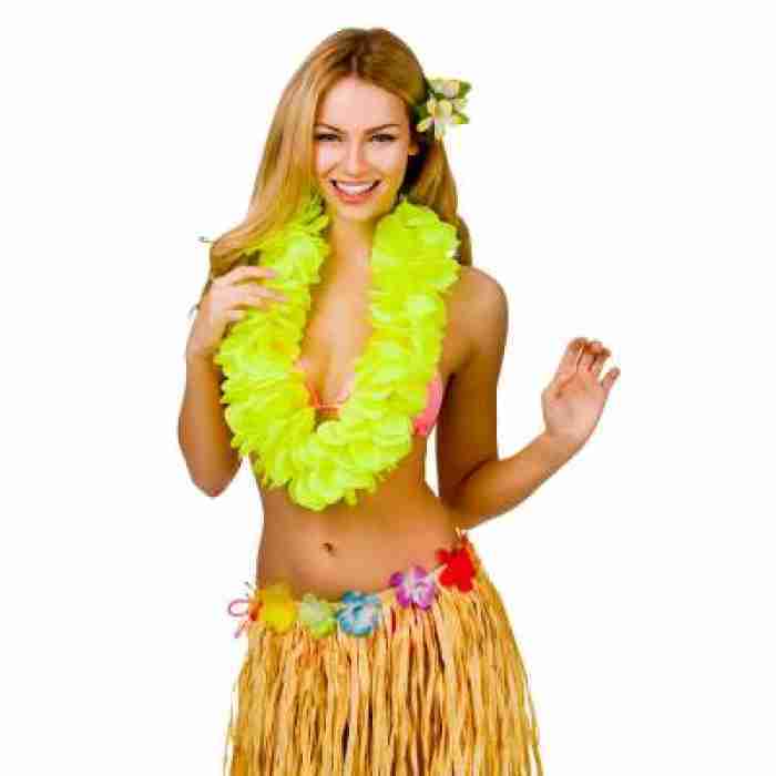 Large Petal Lei Yellow HAW 9411