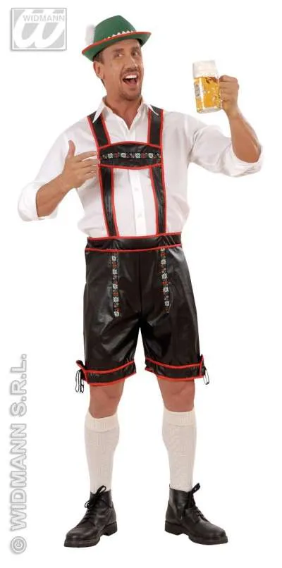 Leather Look Lederhosen - XL