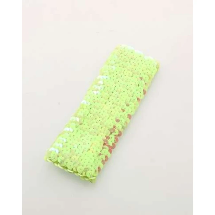 Lime Green Sequin Headband - Image 1