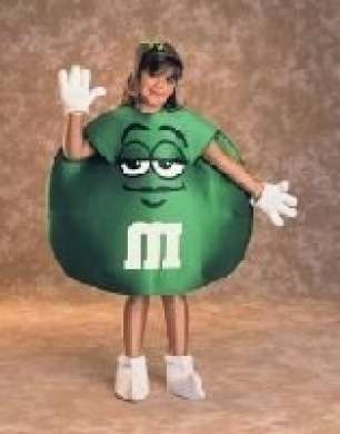 Adult M&M's Green M&M's Costume 