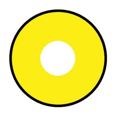 Mall Chick Yellow Contact Lens - 1 Day Use Only