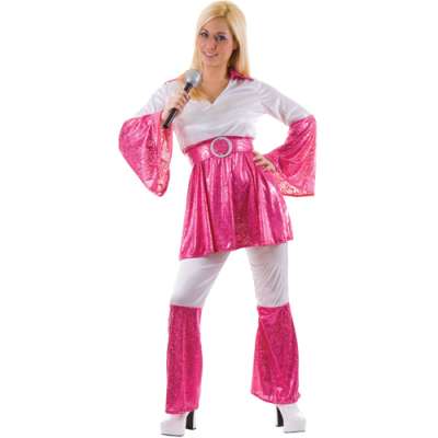 Mama Mia Costume Pink WhiteEF2058