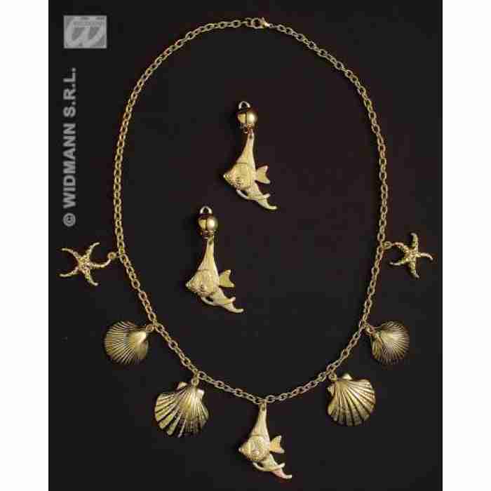 Mermaid Set Necklace And Earrings img