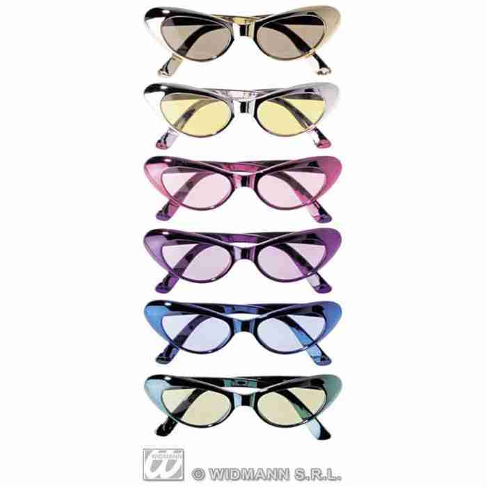 Metallic Cat Eye Glasses 6751E a img