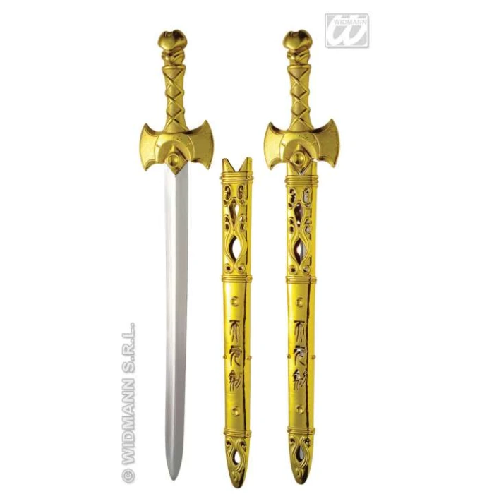 Metallic Warrior Sword with Scabbard - Image 1