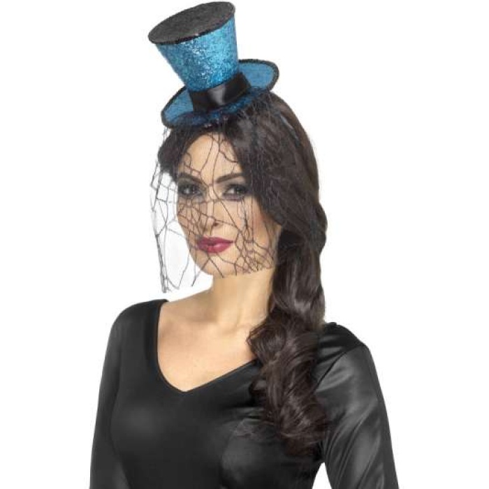 Mini Gothic Top Hat on Headband 48058