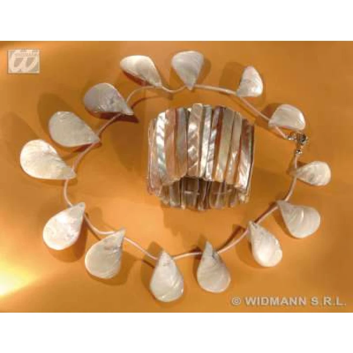Necklace and Bracelet - Mother of Pearl Shell - Image 1