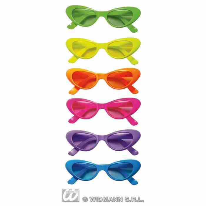 Neon Cateye Glasses 6718G a img