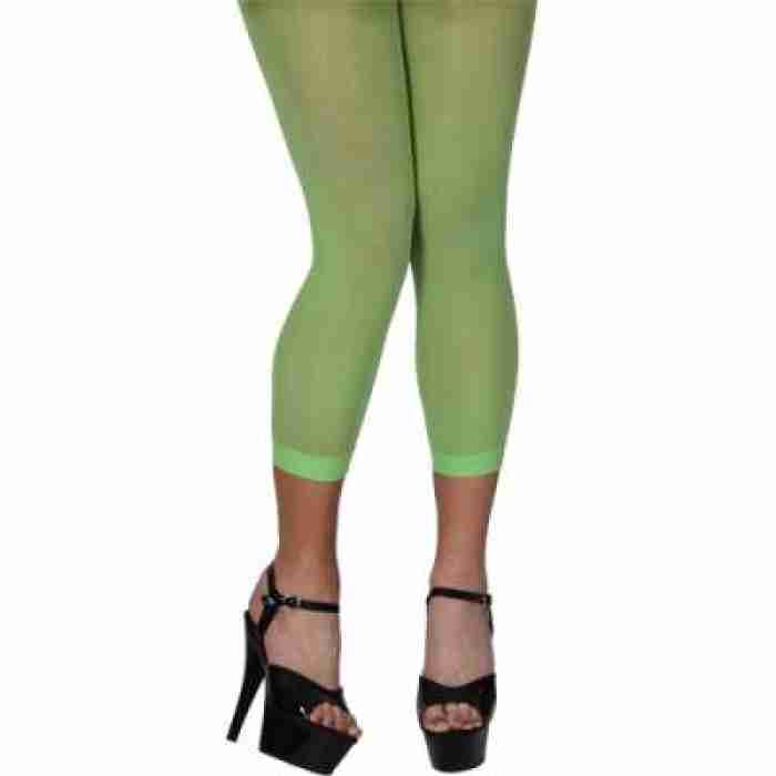 Neon Green Footless Tights