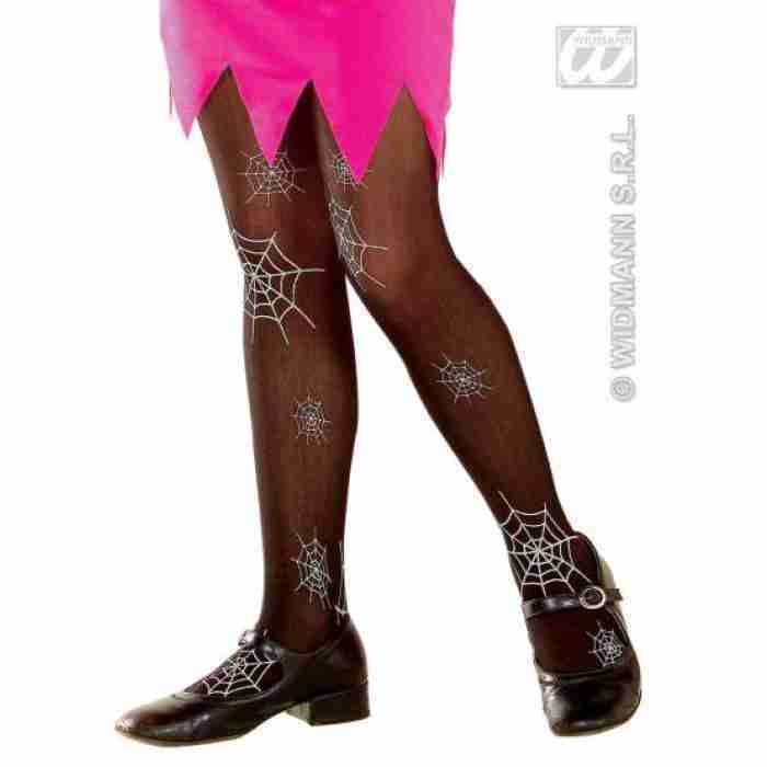 Neon Halloween Pantyhose Black 4731H b