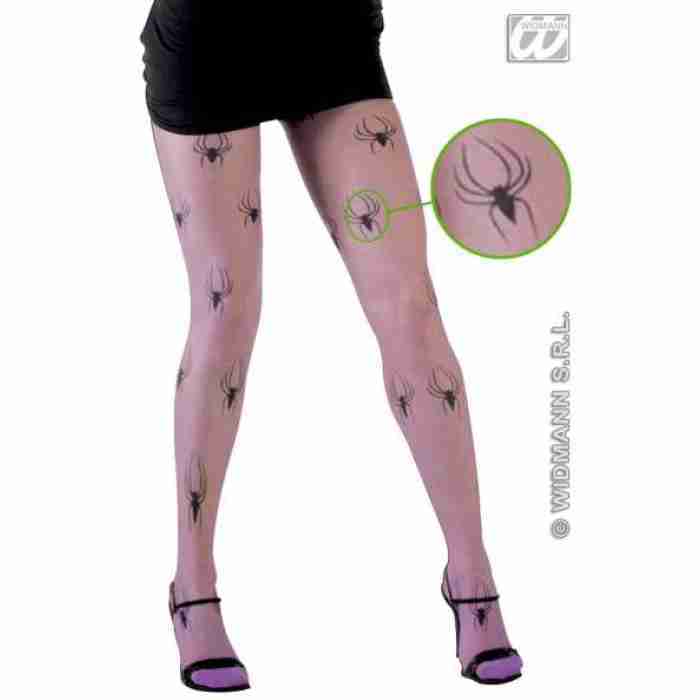 Neon Pantyhose with Spiders 4772R b