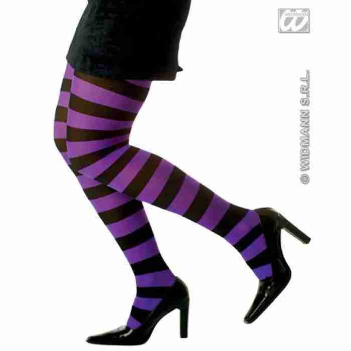 Neon Striped Pantyhose 4770W b