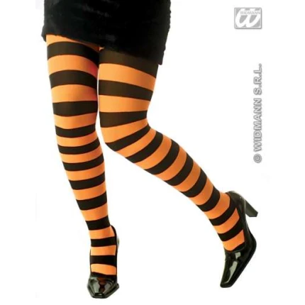 Neon Striped Pantyhose