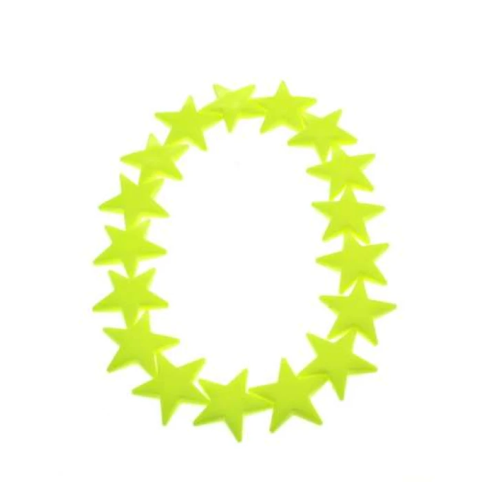 Neon Yellow Star Necklace - Image 1