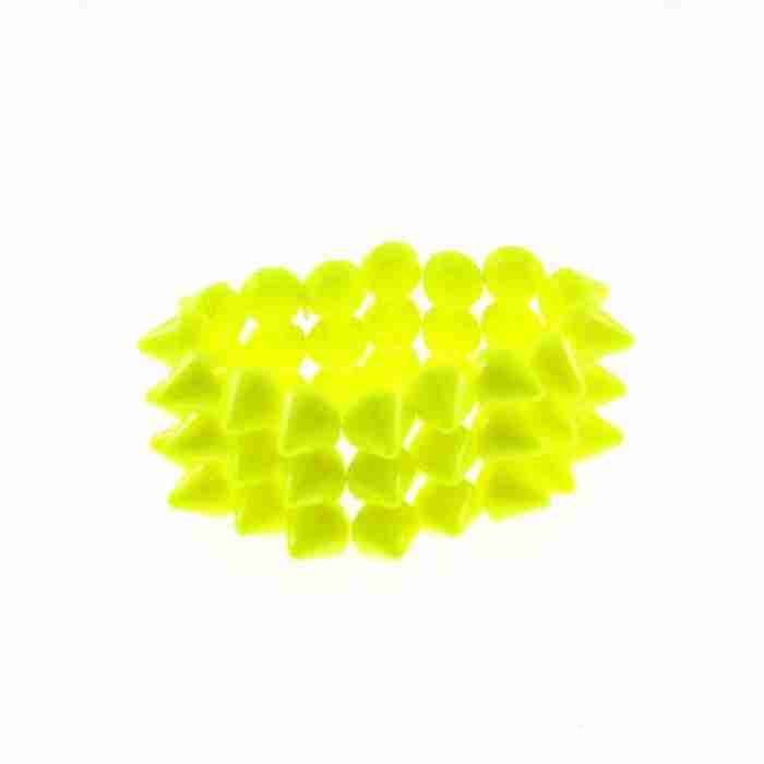 Neon Yellow Triple Spike Bracelet img