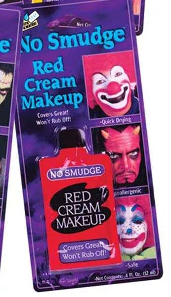 No Smudge Make-up Cream- Red