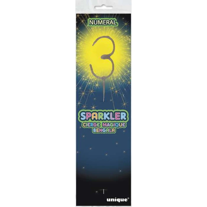 Number Sparkler- 3 - Image 1