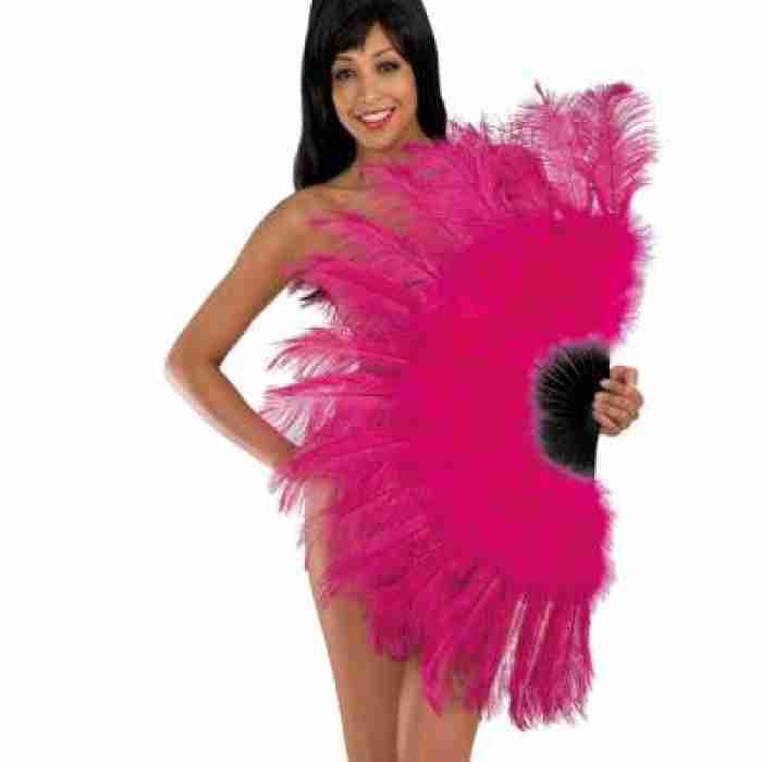 Ostrich Feather Fan 08557