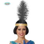 Ostrich Feathers Black / White / Red