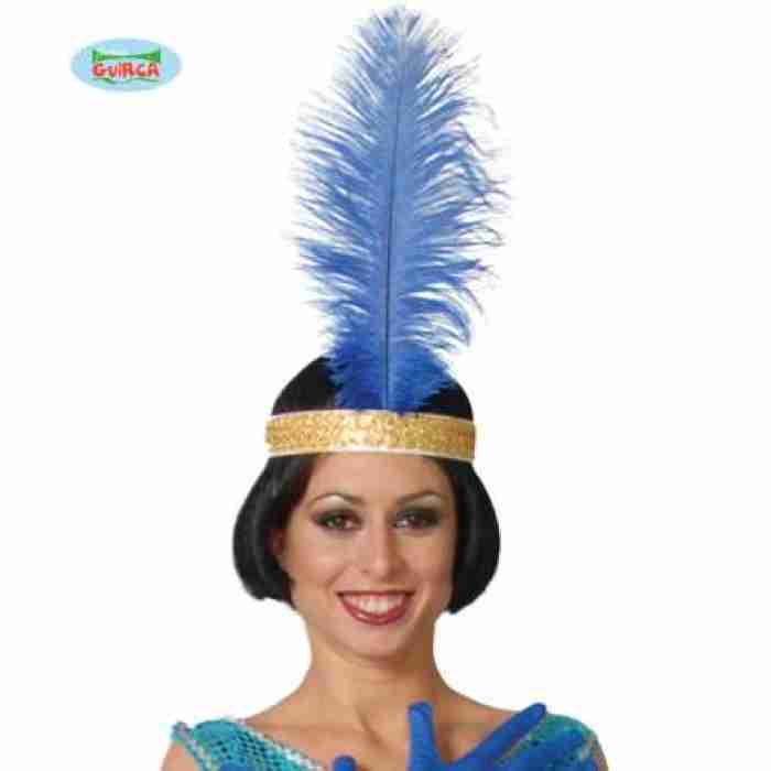 Ostrich Feathers Blue