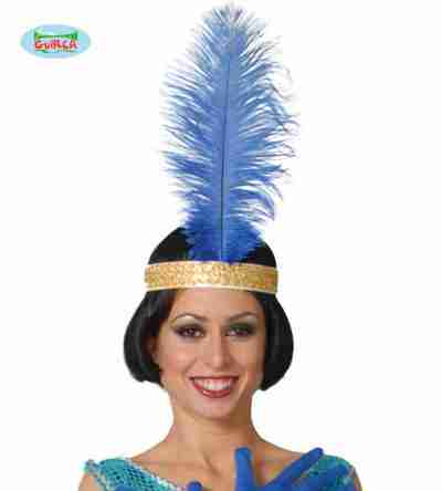Ostrich Feathers Blue