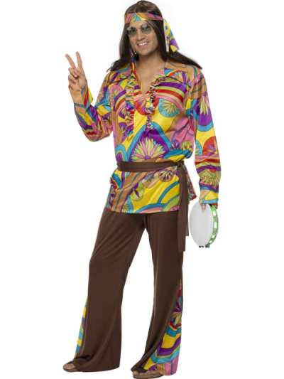 PSYCHEDELIC HIPPIE COSTUME 32032