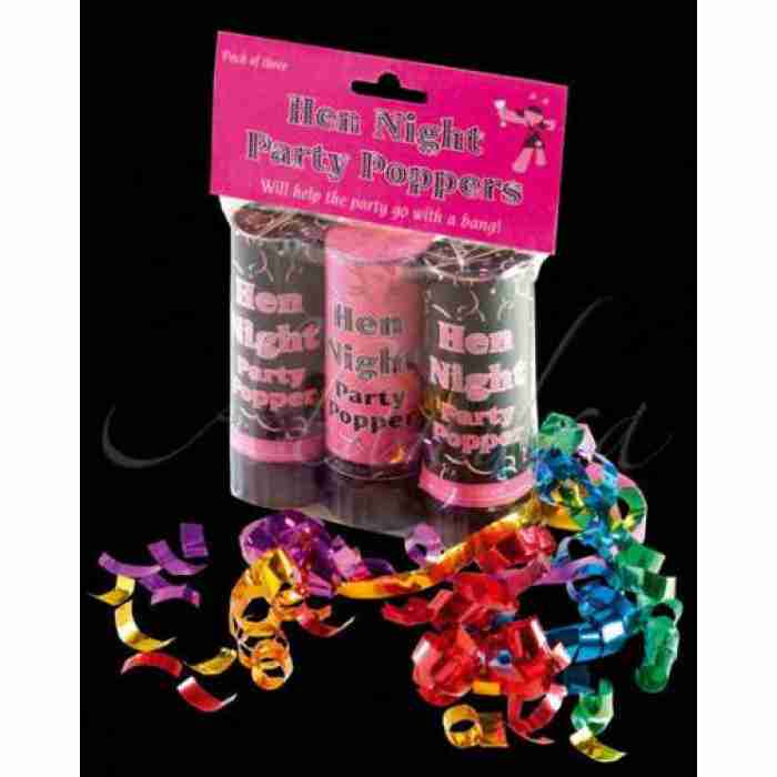 Pack of 3 Hen Party Poppers POPPER100 img