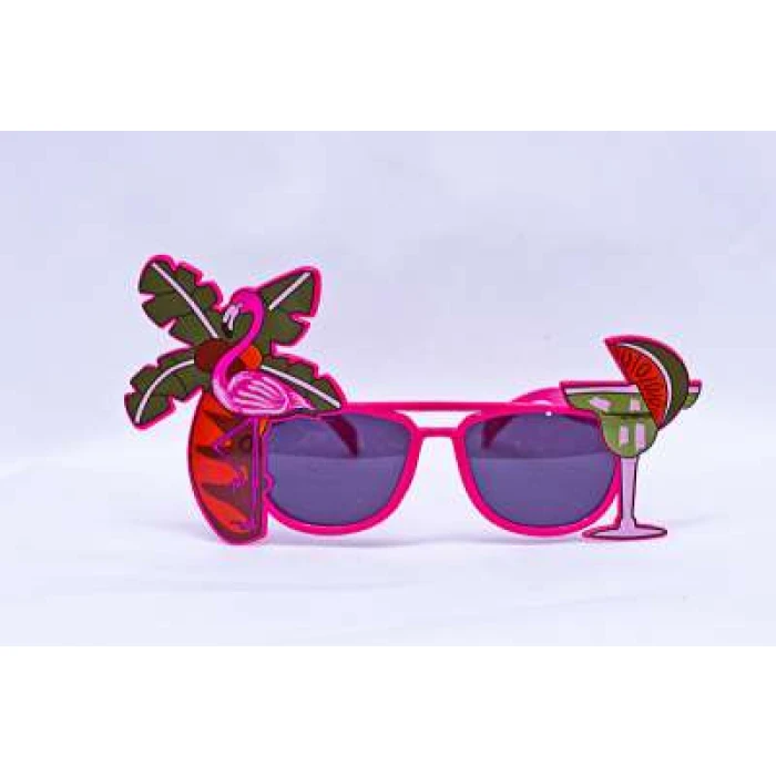 Party Glasses Hawaiin Tropical - Image 1