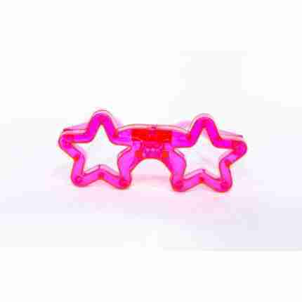 Party Glasses Pink Star