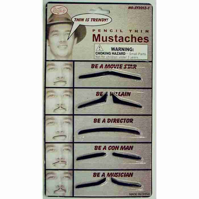 Pencil Thin Mustaches Self Adhesive img