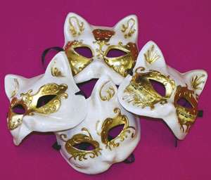 Persian Cat Mask WhiteGold 51429 Img