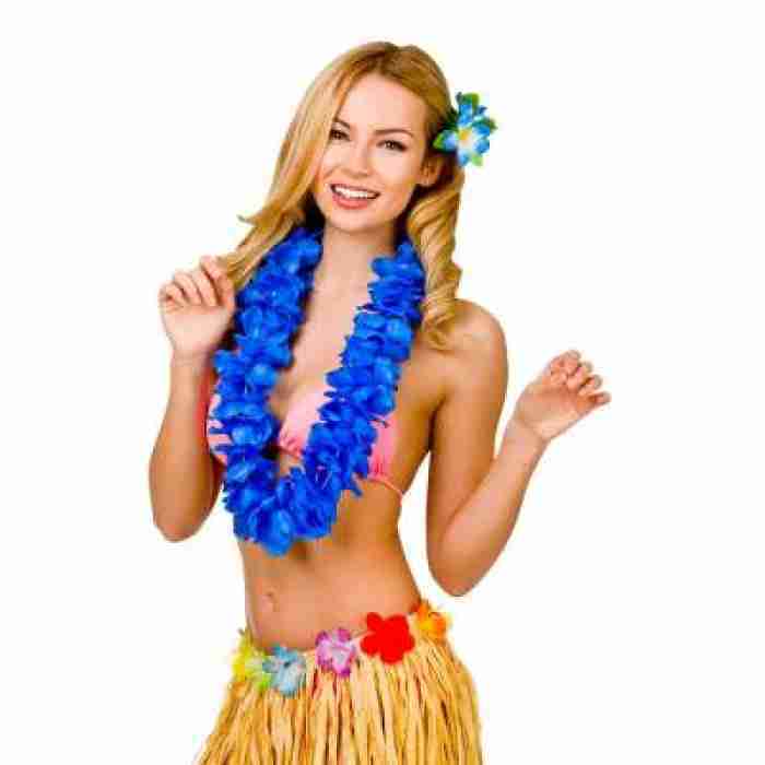 Petal Lei 9.5cm Flower Royal Blue HAW 9408