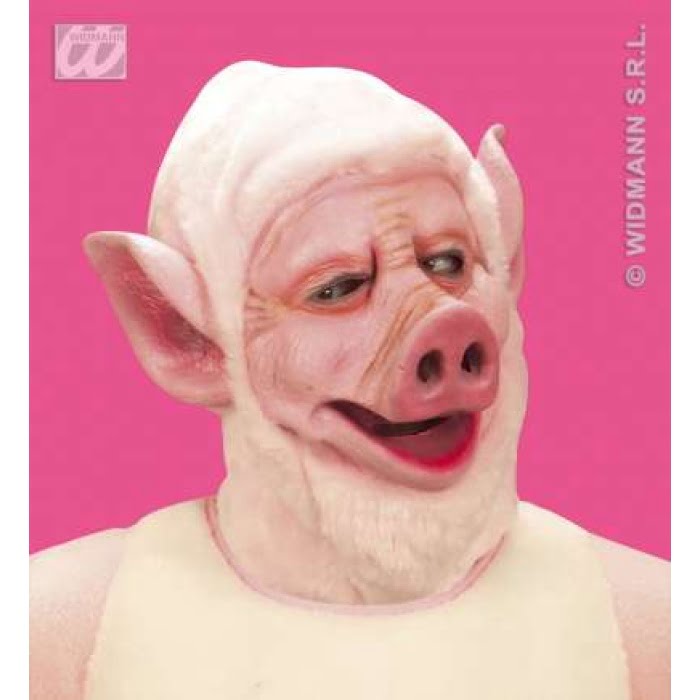 Pig Masks with Plush Hood