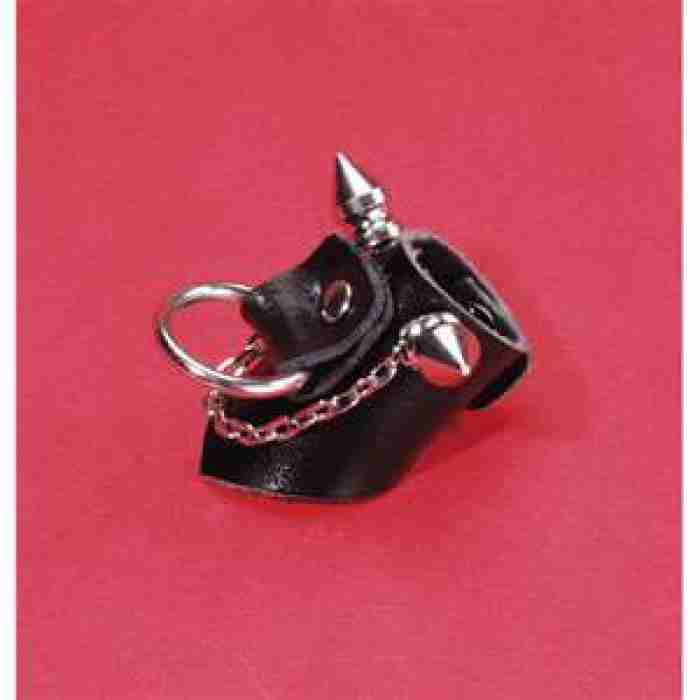 Pin Punk Ring with Chain img
