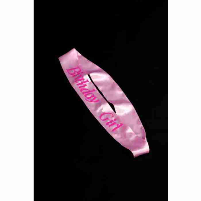 Pink Birthday Girl Sash