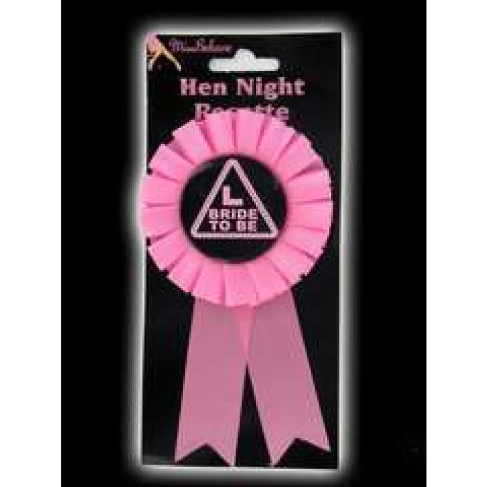 Pink Bride To Be Rosette - Image 1