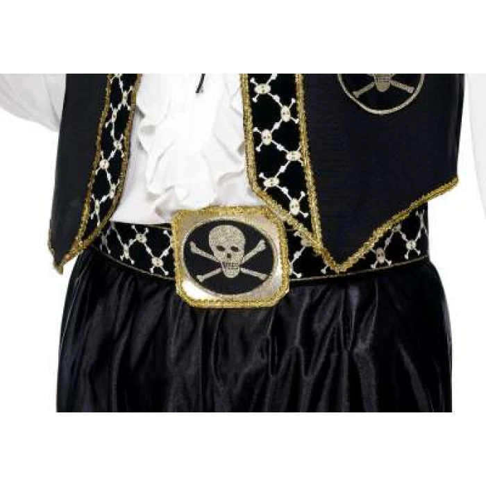 Pirate Belt -  Black & Gold - Image 1