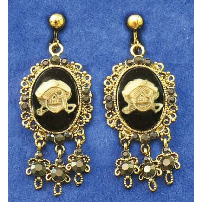 Pirate Cameo Earrings - Image 1