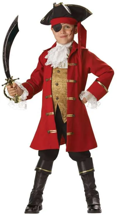 Tween Pirate Captain Skeleton Costume